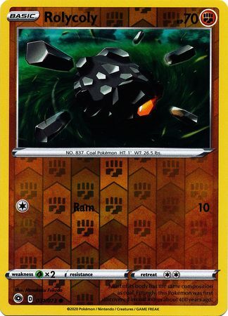 Rolycoly 31/73 Champion's Path Reverse Holo Common Pokemon Card TCG Near Mint