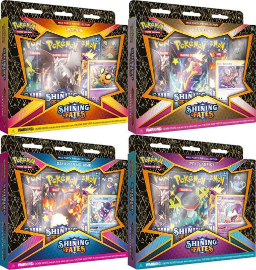 Pokemon TCG: Pin Collection - Shining Fates Mad Party x4 (Full Artset) Kawaii Collector Pokemon TCG: Pin Collection - Shining Fates Mad Party x4 (Full Artset) Kawaii Collector