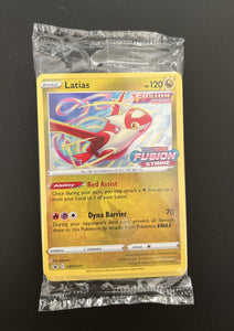 Latias SWSH171 Fusion Strike Pre Release Promo Sealed Pack Pokemon Card
