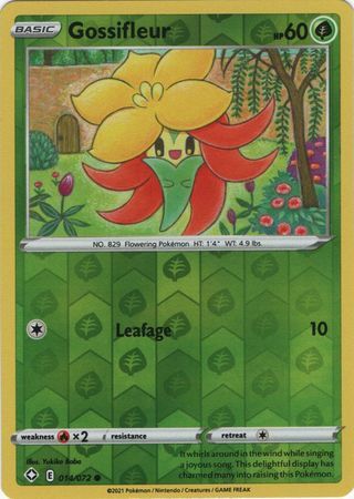 Gossifleur 14/72 Shining Fates Reverse Holo Common Pokemon Card TCG Near Mint