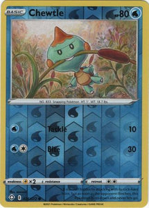 Chewtle 26/72 Shining Fates Reverse Holo Common Pokemon Card TCG Near Mint