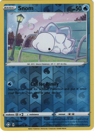 Snom 29/72 Shining Fates Reverse Holo Common Pokemon Card TCG Near Mint