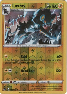 Luxray 33/72 Shining Fates Reverse Holo Rare Pokemon Card TCG Near Mint