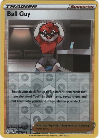 Ball Guy 57/72 Shining Fates Reverse Holo Uncommon Trainer Pokemon Card TCG Near Mint 