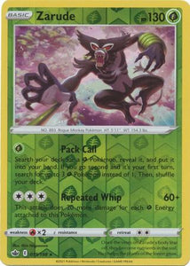 Zarude 19/198 SWSH Chilling Reign Reverse Holo Rare Pokemon Card TCG Near Mint