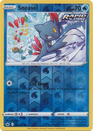 sneasel pokemon card value Sneasal 30/198 SWSH Chilling Reign Reverse Holo Common Pokemon Card TC – Kawaii Collector