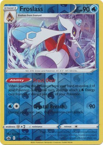 Froslass 36/198 SWSH Chilling Reign Reverse Holo Rare Pokemon Card TCG Near Mint