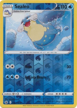 Sealeo 38/198 SWSH Chilling Reign Reverse Holo Uncommon Pokemon Card TCG Near Mint 