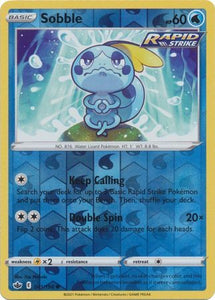 Sobble 41/198 SWSH Chilling Reign Reverse Holo Common Pokemon Card TCG Near Mint