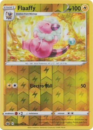 Flaaffy 48/198 SWSH Chilling Reign Reverse Holo Uncommon Pokemon Card TCG Near Mint 