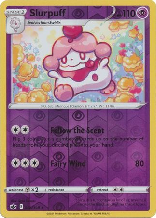 Slurpuff 68/198 SWSH Chilling Reign Reverse Holo Rare Pokemon Card TCG Near Mint