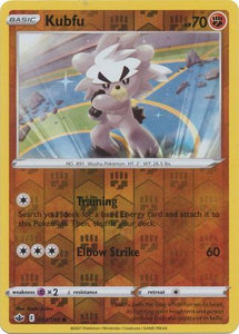 Kubfu 93/198 SWSH Chilling Reign Reverse Holo Common Pokemon Card TCG Near Mint