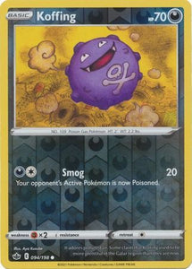 Koffing 94/198 SWSH Chilling Reign Reverse Holo Common Pokemon Card TCG Near Mint