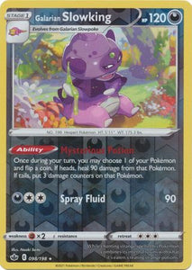 Galarian Slowking 98/198 SWSH Chilling Reign Reverse Holo Rare Pokemon Card TCG Near Mint