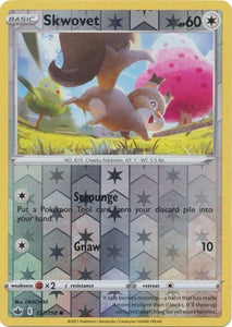 Skwovet 127/198 SWSH Chilling Reign Reverse Holo Common Pokemon Card TCG Near Mint