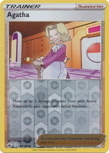 Agatha 129/198 SWSH Chilling Reign Reverse Holo Uncommon Pokemon Card TCG Near Mint 