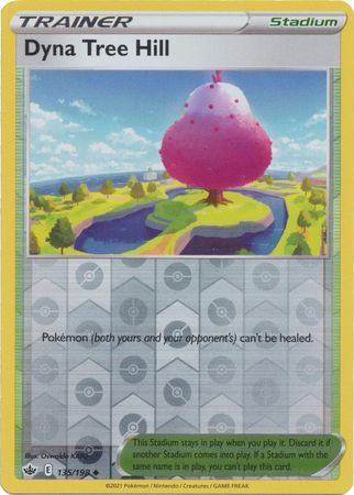 Dyna Tree Hill 135/198 SWSH Chilling Reign Reverse Holo Uncommon Pokemon Card TCG Near Mint 