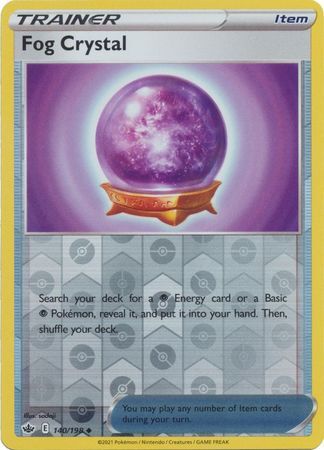 Fog Crystal 140/198 SWSH Chilling Reign Reverse Holo Uncommon Pokemon Card TCG Near Mint 