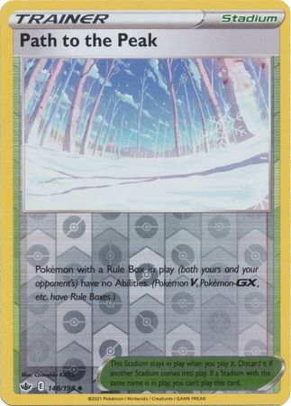 Path To The Peak 148/198 SWSH Chilling Reign Reverse Holo Uncommon Pokemon Card TCG Near Mint 
