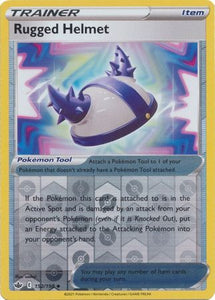 Rugged Helmet 152/198 SWSH Chilling Reign Reverse Holo Uncommon Pokemon Card TCG Near Mint 