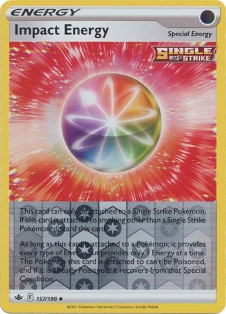Impact Energy 157/198 SWSH Chilling Reign Reverse Holo Uncommon Pokemon Card TCG Near Mint 