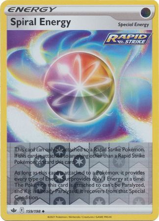 Spiral Energy 159/198 SWSH Chilling Reign Reverse Holo Uncommon Pokemon Card TCG Near Mint 