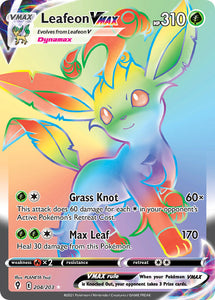 Leafeon VMAX 204/203 SWSH Evolving Skies Full Art Holo Ultra Rare Pokemon Card TCG Near Mint