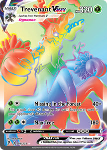 Trevanent VMAX 206/203 SWSH Evolving Skies Full Art Holo Ultra Rare Pokemon Card TCG Near Mint