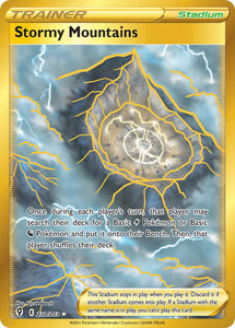 Stormy Mountains 232/203 SWSH Evolving Skies Full Art Holo Secret Rare Pokemon Card TCG Near Mint