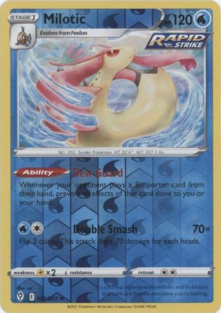 Milotic 38/203 SWSH Evolving Skies Reverse Holo Rare Pokemon Card TCG Near Mint