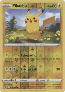 Pikachu 49/203 SWSH Evolving Skies Reverse Holo Common Pokemon Card TCG Near Mint