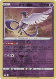 Galarian Articuno 63/203 SWSH Evolving Skies Reverse Holo Rare Pokemon Card TCG Near Mint