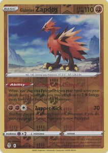 Galarian Zapdos 82/203 SWSH Evolving Skies Reverse Holo Rare Pokemon Card TCG Near Mint