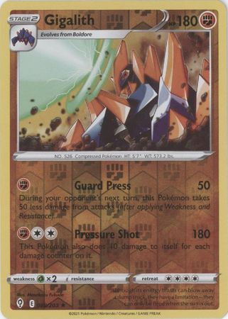 Gigalith 88/203 SWSH Evolving Skies Reverse Holo Rare Pokemon Card TCG – Kawaii Collector