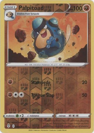 Palpitoad 89/203 SWSH Evolving Skies Reverse Holo Uncommon Pokemon Card TCG Near Mint 