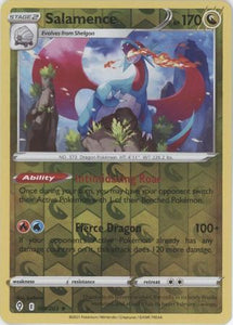 Salamence 109/203 SWSH Evolving Skies Reverse Holo Rare Pokemon Card TCG Near Mint