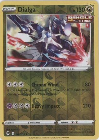 Dialga 112/203 SWSH Evolving Skies Reverse Holo Rare Pokemon Card TCG Near Mint