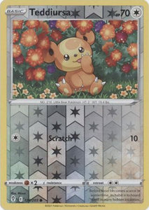 Teddiursa 126/203 SWSH Evolving Skies Reverse Holo Common Pokemon Card TCG Near Mint