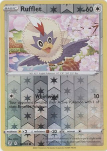 Rufflet 136/203 SWSH Evolving Skies Reverse Holo Common Pokemon Card TCG Near Mint