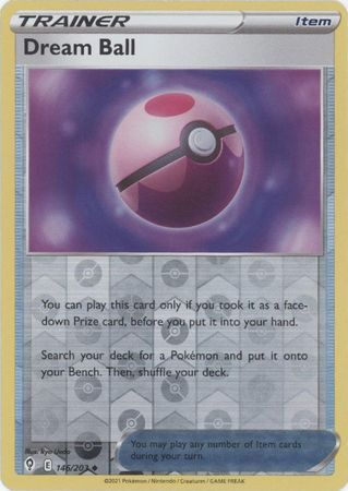 Dream Ball 146/203 SWSH Evolving Skies Reverse Holo Uncommon Pokemon Card TCG Near Mint 