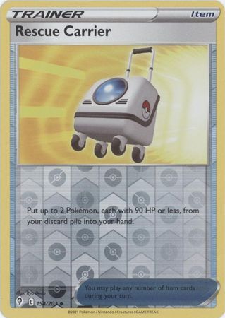 Rescue Carrier 154/203 SWSH Evolving Skies Reverse Holo Uncommon Pokemon Card TCG Near Mint 