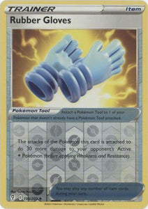 Rubber Gloves 156/203 SWSH Evolving Skies Reverse Holo Uncommon Pokemon Card TCG Near Mint 