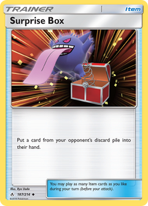 Surprise Box 187/214 SM Unbroken Bonds Uncommon Trainer Pokemon Card TCG