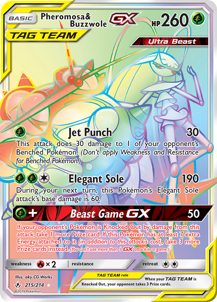 rainbow rare pokemon cards tag team TCG Pokemon card Ver. English -