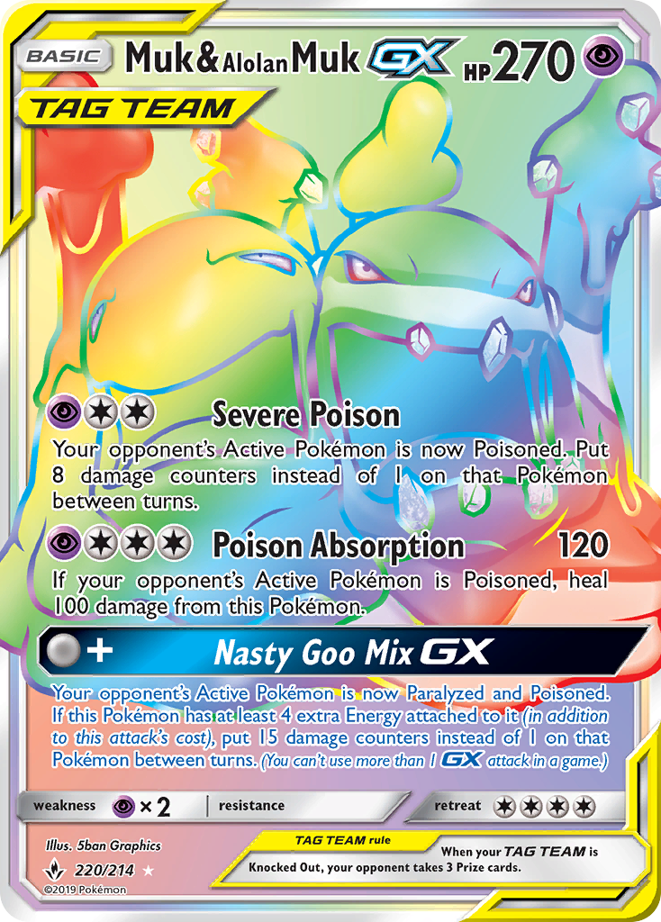 every rainbow pokemon card 100+ Rare Cards Binder Collection Includes 5 foils in Any Combination and at Least 1 of The Following Cards, EX and GX, FA, Secret Rare, Tag Team, Unified Minds Rainbow Pokemon Cards Singles |