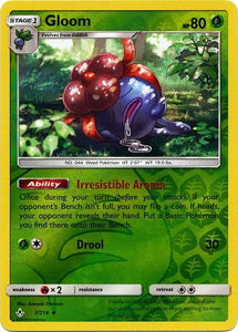 Gloom 7/214 SM Unbroken Bonds Reverse Holo Uncommon Pokemon Card TCG Near Mint Pack Fresh