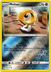 Meltan 128/214 SM Unbroken Bonds Reverse Holo Common Pokemon Card TCG Near Mint Pack Fresh