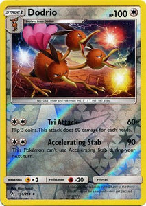 Dodrio 151/214 SM Unbroken Bonds Reverse Holo Uncommon Pokemon Card TCG Near Mint Pack Fresh