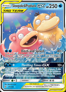 Slowpoke & Psyduck GX 35/236 SM Unified Minds Holo Ultra Rare Pokemon Card TCG