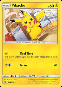 Pikachu 55/236 SM Unified Minds Common Pokemon Card TCG kawaii collector australia